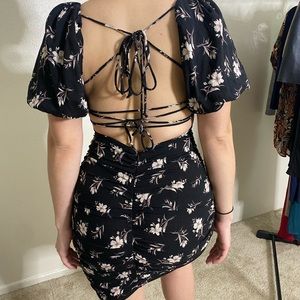 Strappy Floral Dress